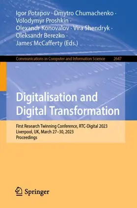 Potapov / Chumachenko / Proshkin |  Digitalisation and Digital Transformation | Buch |  Sack Fachmedien