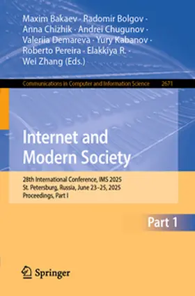 Bakaev / Bolgov / Chizhik |  Internet and Modern Society | eBook | Sack Fachmedien
