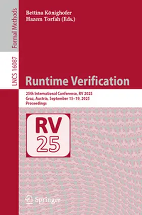Könighofer / Torfah | Runtime Verification | E-Book | www.sack.de
