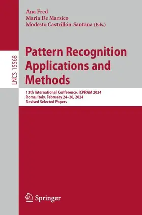 Fred / De Marsico / Castrillón-Santana |  Pattern Recognition Applications and Methods | Buch |  Sack Fachmedien