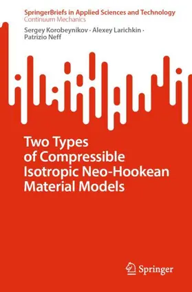 Korobeynikov / Larichkin / Neff |  Two Types of Compressible Isotropic Neo-Hookean Material Models | Buch |  Sack Fachmedien