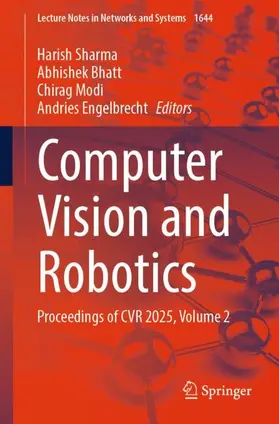 Sharma / Bhatt / Modi |  Computer Vision and Robotics | Buch |  Sack Fachmedien