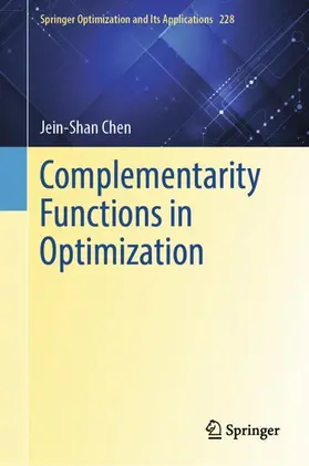 Chen |  Complementarity Functions in Optimization | Buch |  Sack Fachmedien