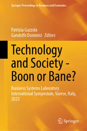 Gazzola / Dominici |  Technology and Society - Boon or Bane? | eBook | Sack Fachmedien