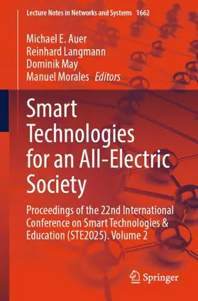 Auer / Langmann / May |  Smart Technologies for an All-Electric Society | Buch |  Sack Fachmedien