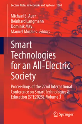Auer / Langmann / May |  Smart Technologies for an All-Electric Society | eBook | Sack Fachmedien