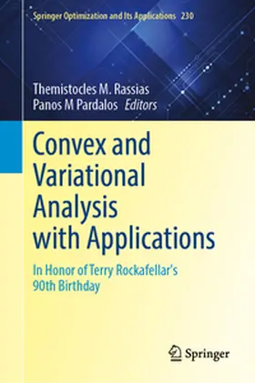 Rassias / Pardalos | Convex and Variational Analysis with Applications | E-Book | www.sack.de