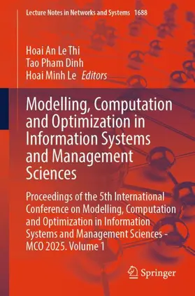 Le Thi / Pham Dinh / Le |  Modelling, Computation and Optimization in Information Systems and Management Sciences | Buch |  Sack Fachmedien