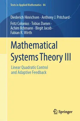 Hinrichsen / Pritchard / Colonius |  Mathematical Systems Theory III | Buch |  Sack Fachmedien