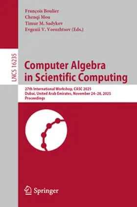 Boulier / Mou / Sadykov |  Computer Algebra in Scientific Computing | eBook | Sack Fachmedien