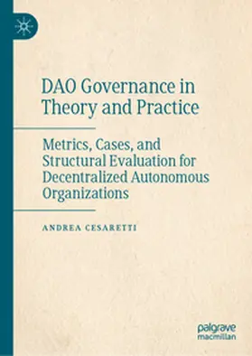 Cesaretti | DAO Governance in Theory and Practice | E-Book | www.sack.de