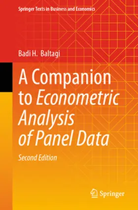 Baltagi | A Companion to Econometric Analysis of Panel Data | E-Book | www.sack.de