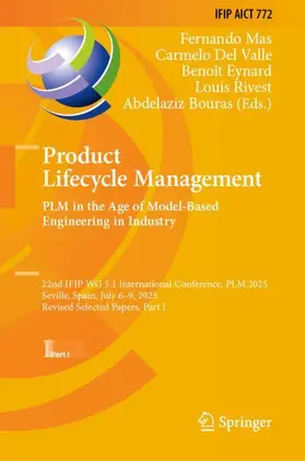 Mas / Del Valle / Eynard |  Product Lifecycle Management. PLM in the Age of Model-Based Engineering in Industry | Buch |  Sack Fachmedien