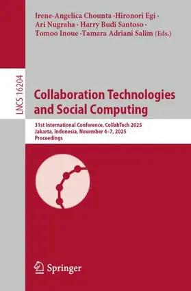 Chounta / Egi / Nugraha |  Collaboration Technologies and Social Computing | Buch |  Sack Fachmedien