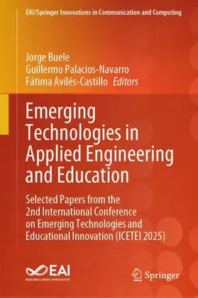 Buele / Palacios-Navarro / Avilés-Castillo |  Emerging Technologies in Applied Engineering and Education | Buch |  Sack Fachmedien