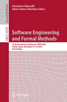 Bianculli / Gómez-Martínez | Software Engineering and Formal Methods | E-Book | www.sack.de