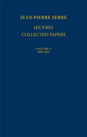 Serre |  Œuvres - Collected Papers V | Buch |  Sack Fachmedien