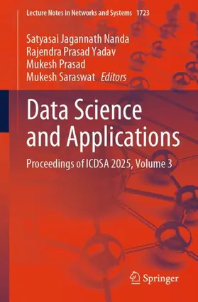 Nanda / Yadav / Prasad |  Data Science and Applications | Buch |  Sack Fachmedien