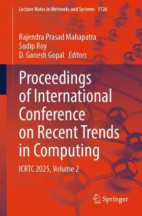 Mahapatra / Roy / Gopal |  Proceedings of International Conference on Recent Trends in Computing | Buch |  Sack Fachmedien