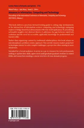 Pedrycz / Wang / Li |  Advances in Information, Computing and Technology | Buch |  Sack Fachmedien