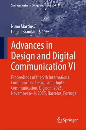 Martins / Brandão |  Advances in Design and Digital Communication VI | Buch |  Sack Fachmedien
