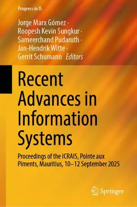 Marx Gómez / Sungkur / Pudaruth | Recent Advances in Information Systems | Buch | 978-3-032-14098-2 | www.sack.de