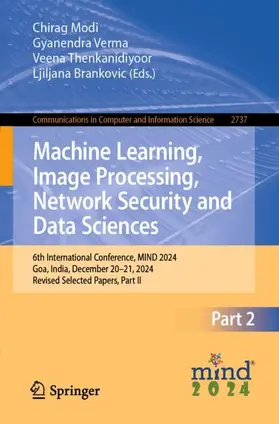 Modi / Verma / Thenkanidiyoor |  Machine Learning, Image Processing, Network Security and Data Sciences | Buch |  Sack Fachmedien