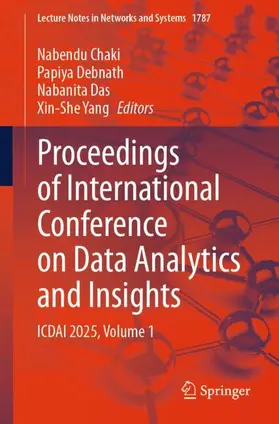 Chaki / Debnath / Das |  Proceedings of International Conference on Data Analytics and Insights | Buch |  Sack Fachmedien