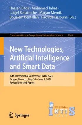 Badir / Tabaa / Bellatreche |  New Technologies, Artificial Intelligence and Smart Data | Buch |  Sack Fachmedien