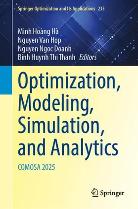 Hà / Van Hop / Doanh |  Optimization, Modeling, Simulation, and Analytics | Buch |  Sack Fachmedien
