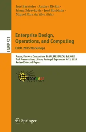 Barateiro / Rivkin / Zdravkovic |  Enterprise Design, Operations, and Computing. EDOC 2025 Workshops | Buch |  Sack Fachmedien