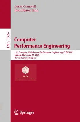 Carnevali / Doncel | Computer Performance Engineering | Buch | 978-3-032-16344-8 | www.sack.de