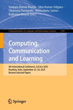 Panda / Udgata / Panigrahi |  Computing, Communication and Learning | Buch |  Sack Fachmedien