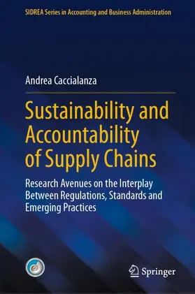 Caccialanza |  Sustainability and Accountability of Supply Chains | Buch |  Sack Fachmedien