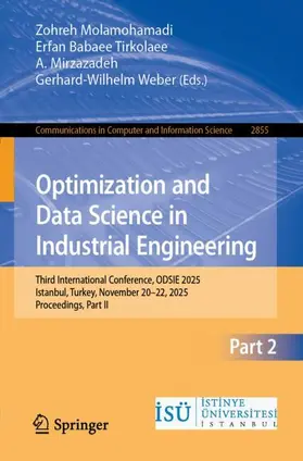 Molamohamadi / Babaee Tirkolaee / Mirzazadeh |  Optimization and Data Science in Industrial Engineering | Buch |  Sack Fachmedien