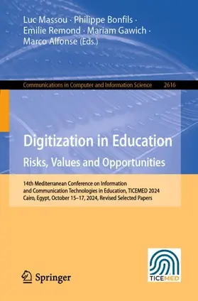 Massou / Bonfils / Remond |  Digitization in Education Risks, Values and Opportunities | Buch |  Sack Fachmedien