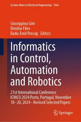 Gini / Filev / Precup |  Informatics in Control, Automation and Robotics | Buch |  Sack Fachmedien