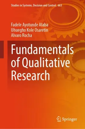 Alaba / Osaretin / Rocha |  Fundamentals of Qualitative Research | Buch |  Sack Fachmedien
