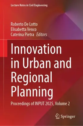 De Lotto / Venco / Pietra |  Innovation in Urban and Regional Planning | Buch |  Sack Fachmedien