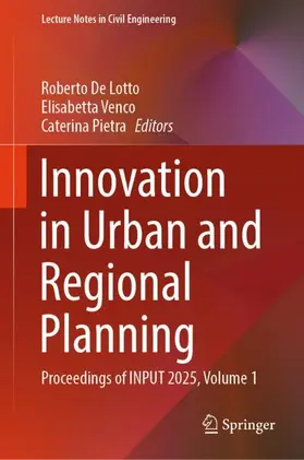 De Lotto / Venco / Pietra |  Innovation in Urban and Regional Planning | Buch |  Sack Fachmedien