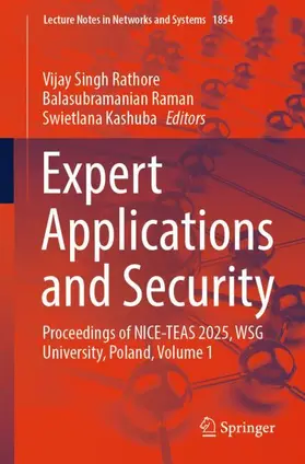 Rathore / Raman / Kashuba |  Expert Applications and Security | Buch |  Sack Fachmedien