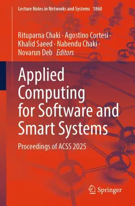 Chaki / Cortesi / Saeed |  Applied Computing for Software and Smart Systems | Buch |  Sack Fachmedien
