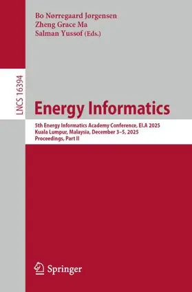 Jørgensen / Ma / Yussof |  Energy Informatics | Buch |  Sack Fachmedien