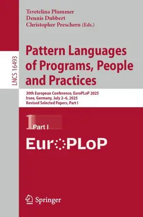Plummer / Dubbert / Preschern |  Pattern Languages of Programs, People and Practices | Buch |  Sack Fachmedien