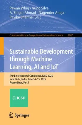 Whig / Silva / Ahmad |  Sustainable Development through Machine Learning, AI and IoT | Buch |  Sack Fachmedien