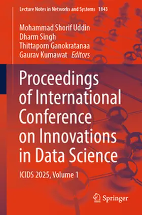 Uddin / Singh / Ganokratanaa |  Proceedings of International Conference on Innovations in Data Science | Buch |  Sack Fachmedien
