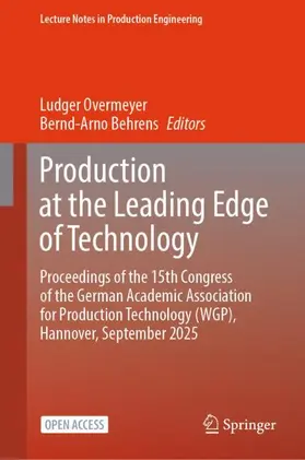 Overmeyer / Behrens |  Production at the Leading Edge of Technology | Buch |  Sack Fachmedien