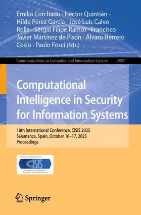 Corchado / Quintián / Pérez García |  Computational Intelligence in Security for Information Systems | Buch |  Sack Fachmedien