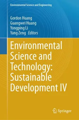 Huang / Li / Zeng |  Environmental Science and Technology: Sustainable Development IV | Buch |  Sack Fachmedien