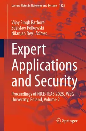 Rathore / Polkowski / Dey |  Expert Applications and Security | Buch |  Sack Fachmedien